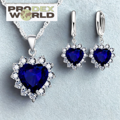 Conjuntos de joya, 💎 Aro con colgante de corazón estampado de color plateado para mujeres y niñas 👧🏼🙋🏼♀️
