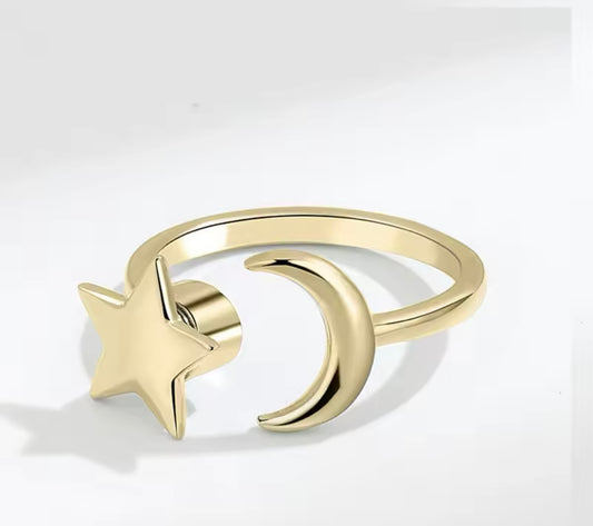 Anillos antiestrés, ansiedad, para mujeres, acero sin satinado, girasol, estrella y más joyería 💍 👌✅